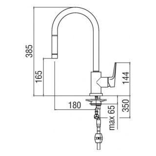 Смеситель Nobili Nobi NB84137/1CR для кухни